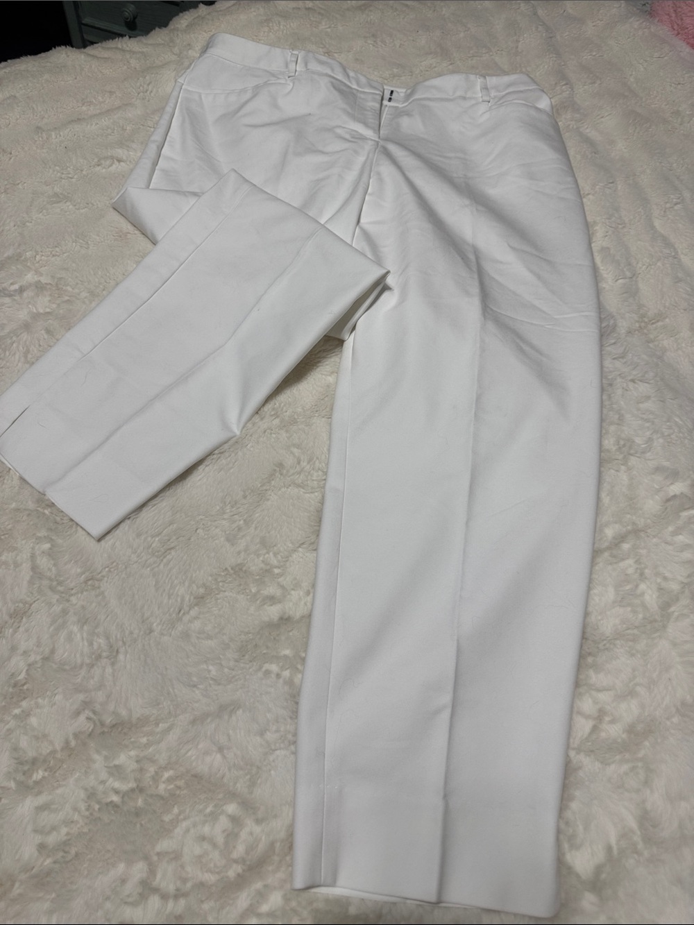 Lane Bryant White Ankle Trousers
